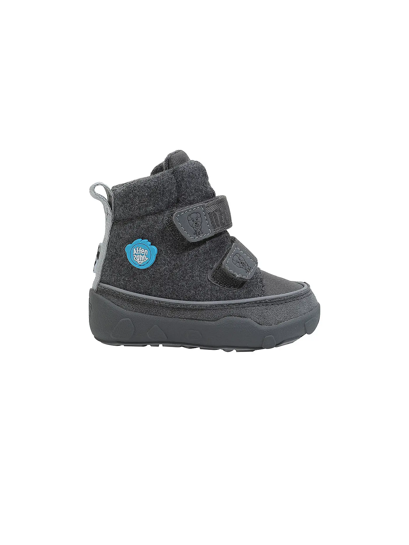 AFFENZAHN | Kinder Barfußschuhe - Boots EINHORN | grau